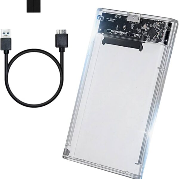 BOITIER USB3.1 2.5" TRANSPARENT