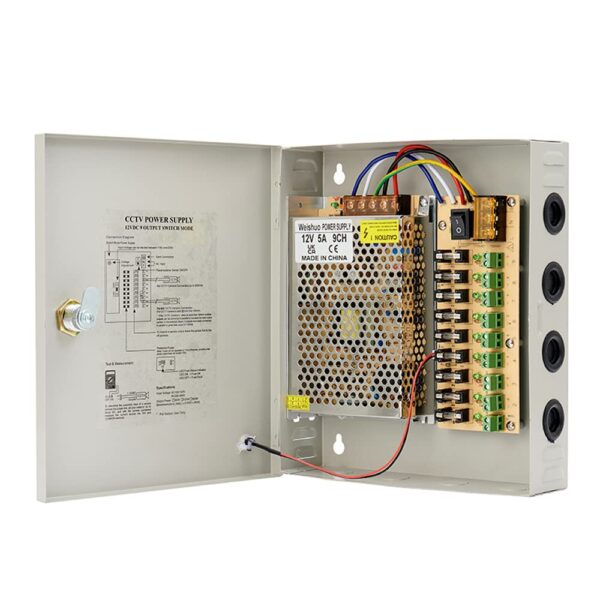 POWER SUPPLY  CCTV 9CH 12V 10A