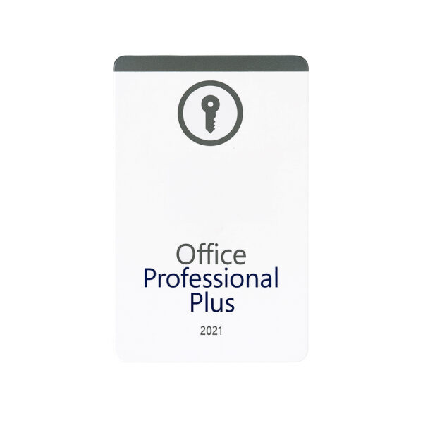 Licence Office Professional 2021 – clé (Carte physique)