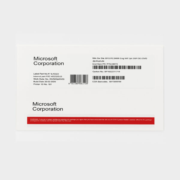 Licence Windows Server 2012 – Solution serveur complète à vie