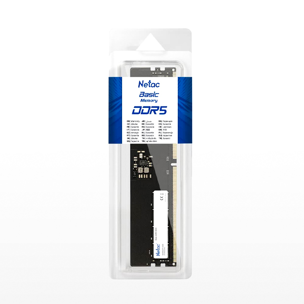 RAM NETAC BASIC DDR5 16GB – Mémoire haute performance pour PC de bureau