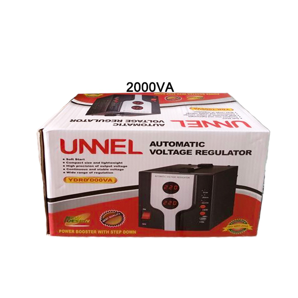 Régulateur numérique 2000 VA USB – Double écran LED & protections avancées