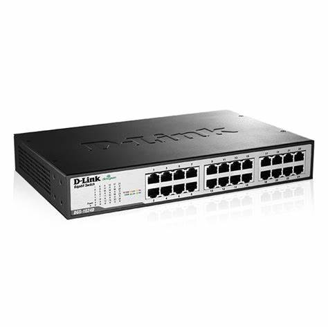 D-Link DGS‑1024D – Switch 24×Gigabit, fanless, rackable & unmanaged