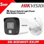 Hikvision DS‑2CE16K0T‑EXLPF – Caméra Bullet Smart Hybrid Light (~5 MP, 3K) Full HD