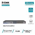 D-Link DGS-F1210-26PS-E switch PoE+ manageable