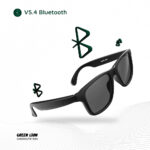 Lunettes connectées Green Lion Barcelona Smart Glasses noires à verres polarisés UV400