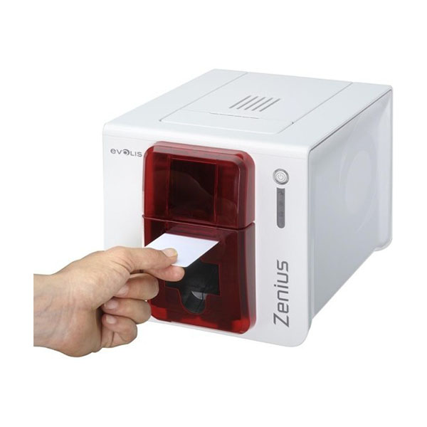 Imprimante à cartes Evolis Zenius USB ZN1U0000RS – Classic, Impression Simple‑Face PVC 300 dpi