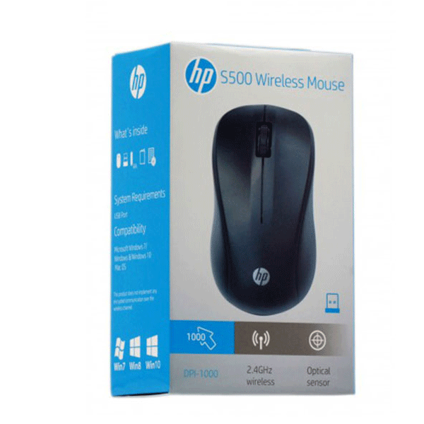 Souris HP S500 Wireless – 1000 DPI Sans Fil USB au Cameroun
