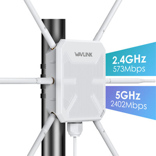 Wave Link AX3000 WiFi 6 Outdoor Access Point – Point d’accès extérieur 2.4 GHz/5 GHz, Dual‑Band, PoE, IP67