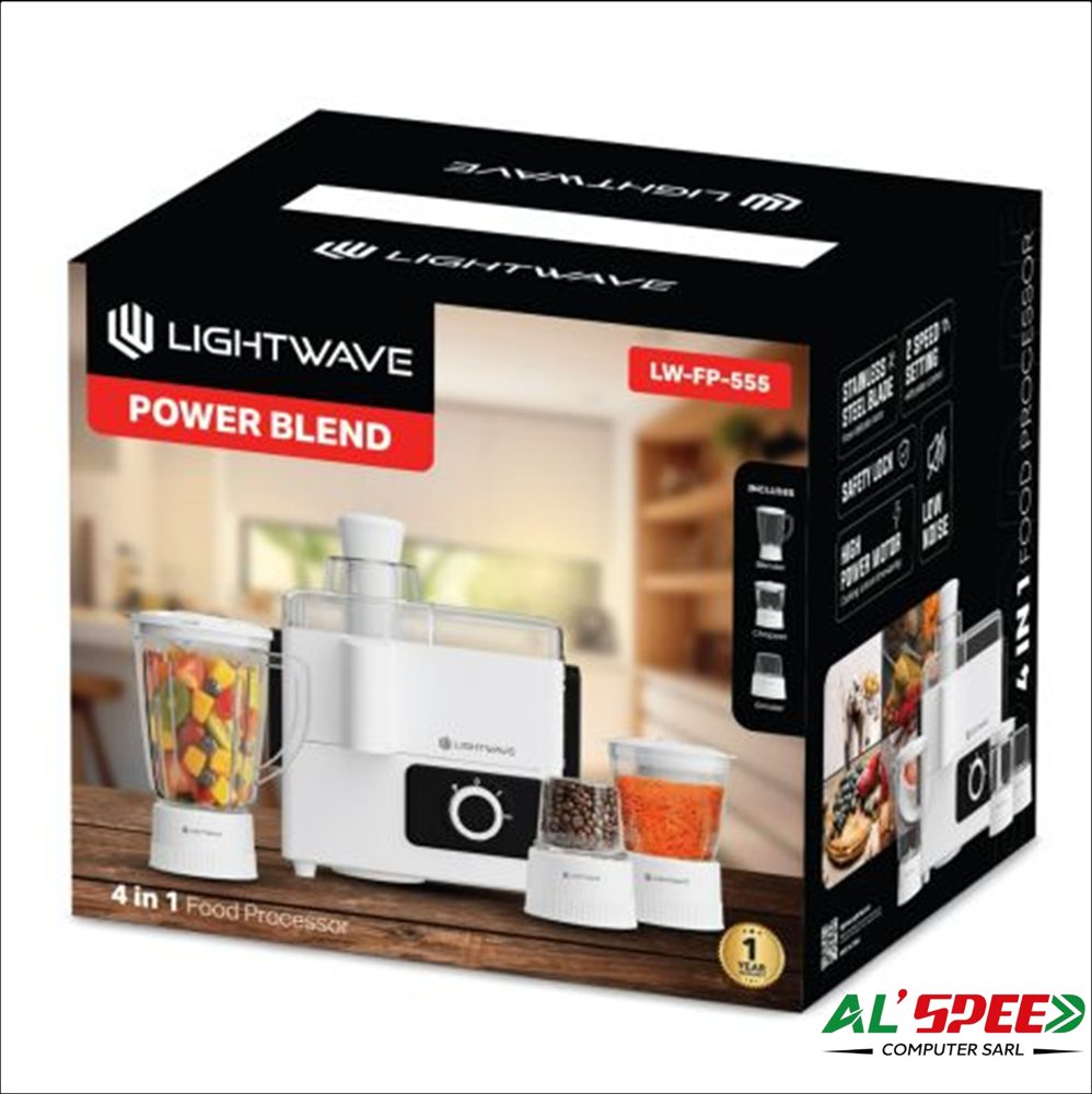 Lightwave Food Processor 4 en 1 450W