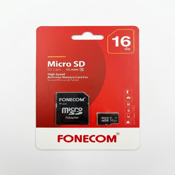 Carte mémoire microSD Fonecom 16 Go