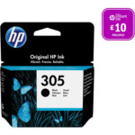 Cartouche d’encre originale HP 305 noire pour DeskJet et ENVY