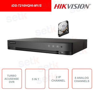 Enregistreur DVR Hikvision iDS-7204HQHI-M1/T 4 canaux AcuSense