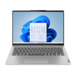 Ordinateur portable Lenovo IdeaPad Slim 5 de 14 pouces ouvert, coloris Cloud Grey, vue de trois quarts