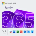 Abonnement Microsoft 365 Family pour 6 personnes pendant 1 an