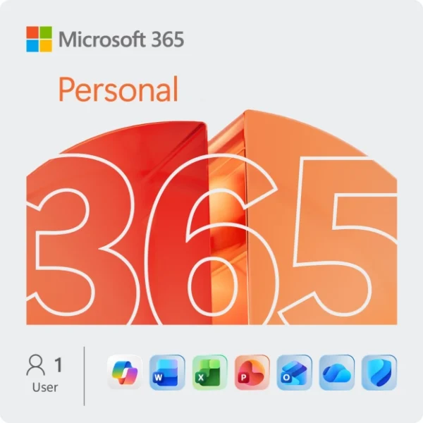 Abonnement Microsoft 365 Personal pour 1 personne pendant 1 an