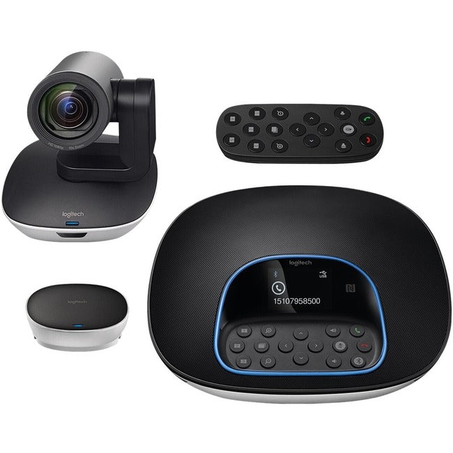 Système de visioconférence Logitech GROUP avec caméra Full HD et haut-parleur