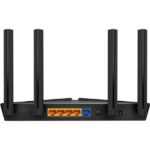 Routeur Wi-Fi TP-Link Archer AX10 AX1500 – vue arrière, quatre ports LAN Gigabit et port WAN Gigabit