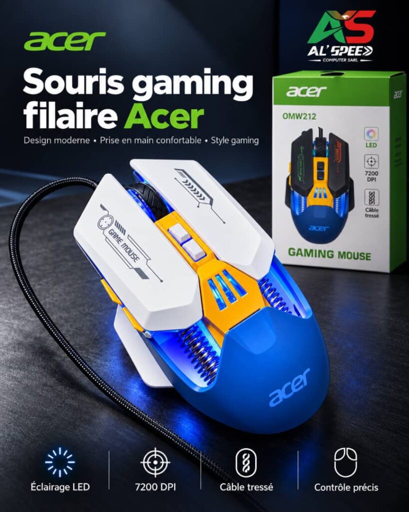 Acer OMW212 – Souris gaming filaire USB