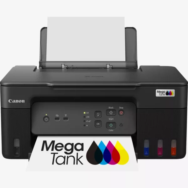 Imprimante multifonction Canon PIXMA G3430 MegaTank noire – vue avant