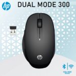 Souris sans fil HP Dual Mode Mouse 300 6CR71AA noire avec récepteur USB