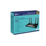 Routeur Wi-Fi 6 TP-Link Archer AX10 AX1500 – vue de dessus du boîtier noir et des antennes