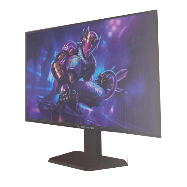 Écran PC K-Gaming NEO-FHD de 22 pouces vu de trois quarts face, sur son pied