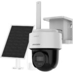 Caméra solaire 4G PT Hikvision DS-2CFSP4/4G 4 MP avec panneau solaire